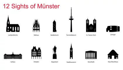 12 Sehenswürdigkeiten Münsters © SG- design