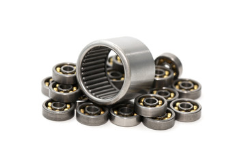 Ball Bearings On White