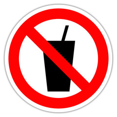 Panneau : Interdiction de boire