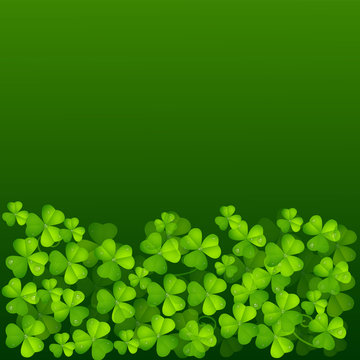 Leaf Clover Green Background