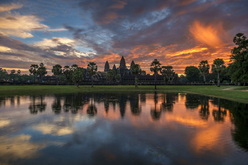 Sunrise at Angkor Wat, Siem Reap, Combodia