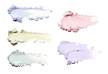 smear paint of cosmetic and beauty products