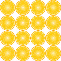 Fototapeta premium realistic vector abstract background with round orange slices