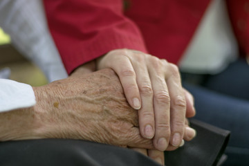 Fototapeta premium Senior hands 