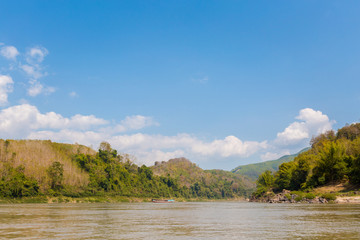 Landscape during Mekong cruise Laos