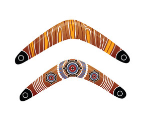 Australian boomerang vector.