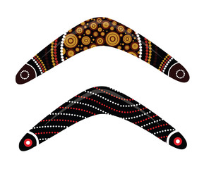 Australian boomerang vector.