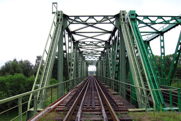 Railway metal bridge