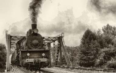 Old steam locomotive