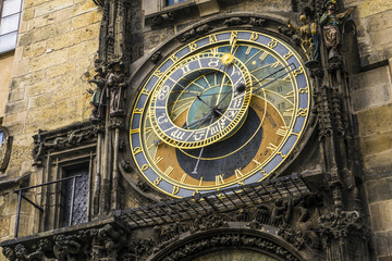 Prague Astronomical Clock, Prague old town, Czechie