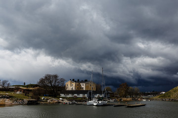 Dramatic weather on Suomenlinna