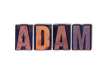 Adam Concept Isolated Letterpress Word