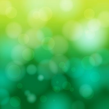 abstract green spring blur background vector illustration