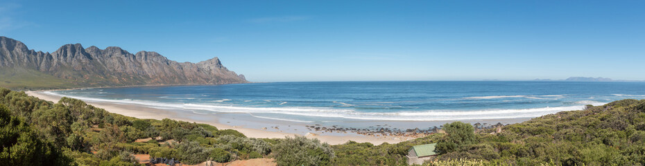 Panoramic view of the coastline on Clarence Drive