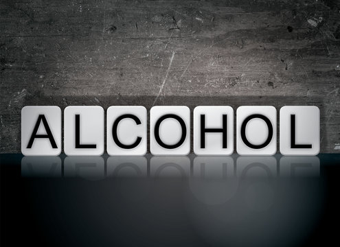 Alcohol Concept Tiled Word