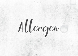 Allergen Concept Painted Ink Word and Theme