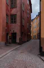 street in stockholm old city