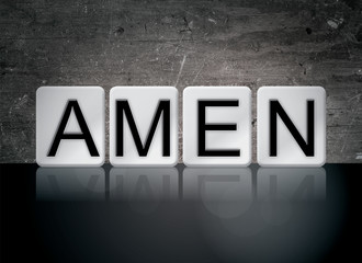 Amen Concept Tiled Word