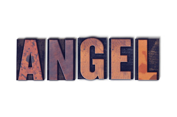 Angel Concept Isolated Letterpress Word