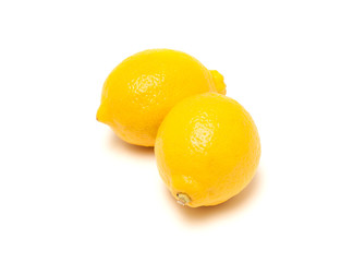 Lemons isolated on white background