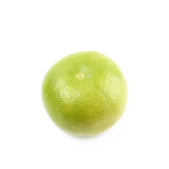 Single sweet grapefruit isolated