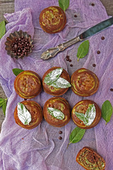 Маффины с мятой и шоколадом