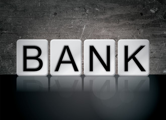 Obraz premium Bank Concept Tiled Word