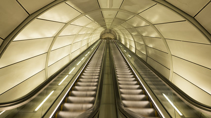 Commuter train tunnel