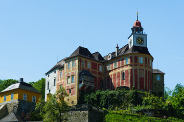 The Jansky Vrch State Chateau is set on a rocky hill above the town of Javorník, located in the Czech Republic in the north of Moravia.