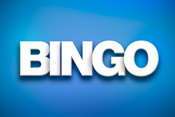 Bingo Theme Word Art on Colorful Background