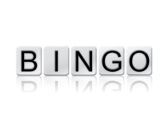 Bingo Concept Tiled Word Isolated on White