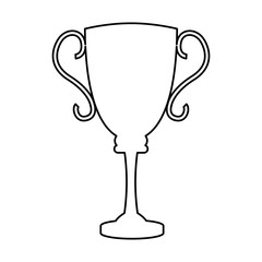 trophy award sport winner element vector illustration