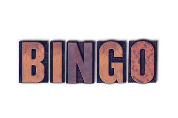Bingo Concept Isolated Letterpress Word