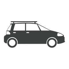 car transport ecology environment pictogram vector illustration