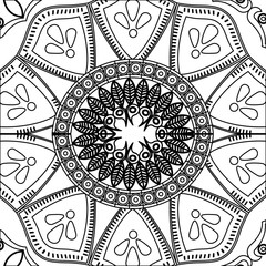 flower mandala. vintage decorative elements. oriental pattern vector illustration