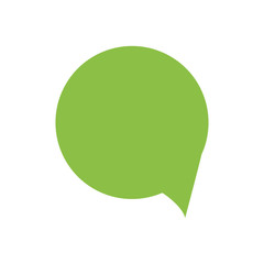 speech bubble icon over white background. vector illustration
