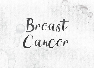 Breast Cancer Concept Painted Ink Word and Theme