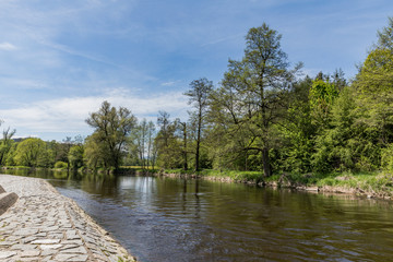 River Otava, South Bohemia, Czech republic.