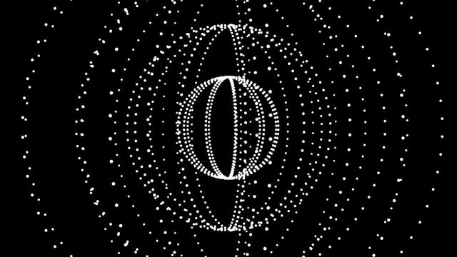 4K Beautiful circle ring dot particle design,Abstract fractal point geometry.intersecting creativity,virtual artistic cosmos,dynamic perspective geometry space,whirl pinstripe structure