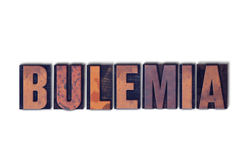 Bulemia Concept Isolated Letterpress Word