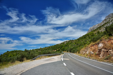 Coast of Dalmatia seen from Jadranska Magistrala - Croatia