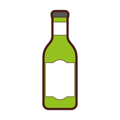 beer bottle isolated icon vector illustration design