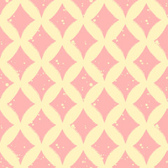 Vector seamless grunge pattern. Grungy graphic illustration of sign of playing card with ink blot, brush strokes. Endless background. Series of gaming and gambling seamless vector patterns.