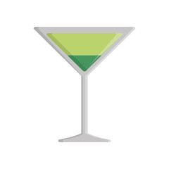 cocktail drink icon over white background. colorful design. vector illustration