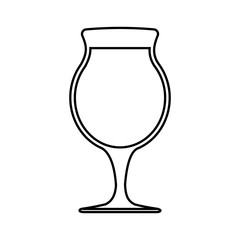 cocktail drink icon over white background. vector illustration