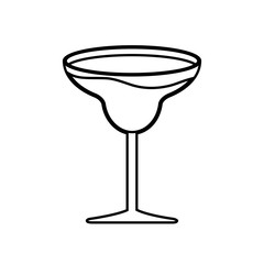 cocktail drink icon over white background. vector illustration