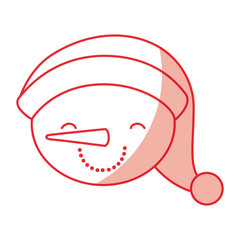 cute snowman icon vector illustration graphic design