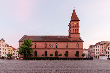 Neo romanesque Holy Trinity church in Torun