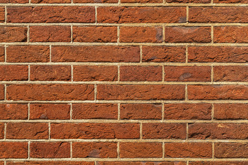 Background of red brick wall.