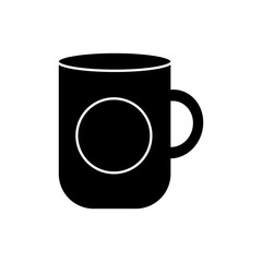 coffee mug icon over white background. vector illustration